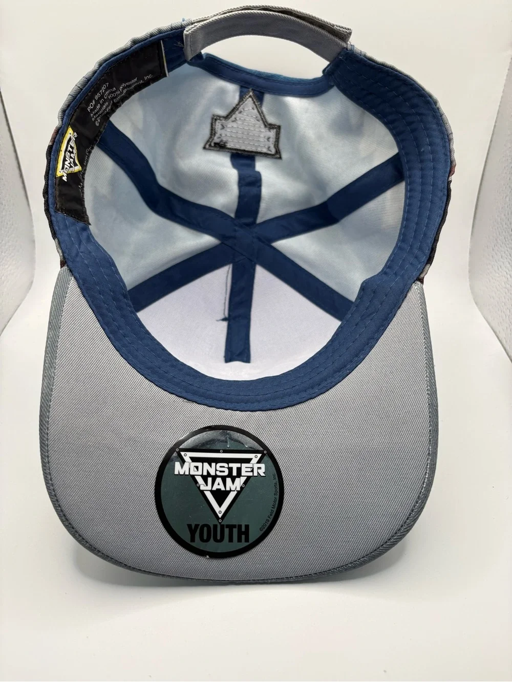 Monster Jam Megalodon Youth Shark Fin Hat Adjustable Blue 2022